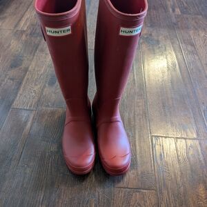 Hunter Tall Red Rain Boots